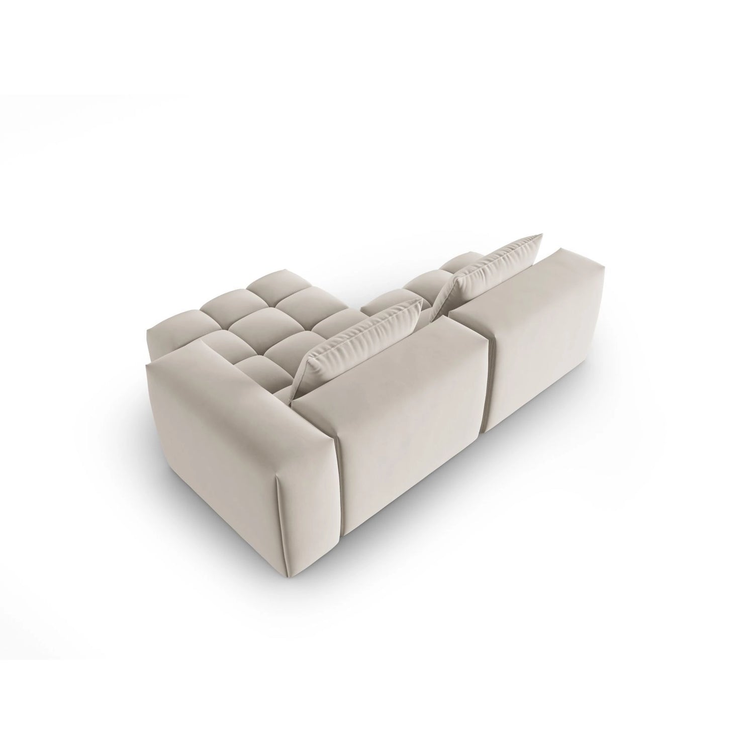 Verona Modulares 3-Sitzer Ecksofa, Rechte Seite, aus Samt oder Strukturstoff, 205x145 cm von Cosmopolitan Design – Bild 5