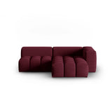 Verona Modulares 3-Sitzer Ecksofa, Rechte Seite, aus Strukturierter Stoff in Burgund (Sorella 59), 205x145 cm von Cosmopolitan Design – Bild 1