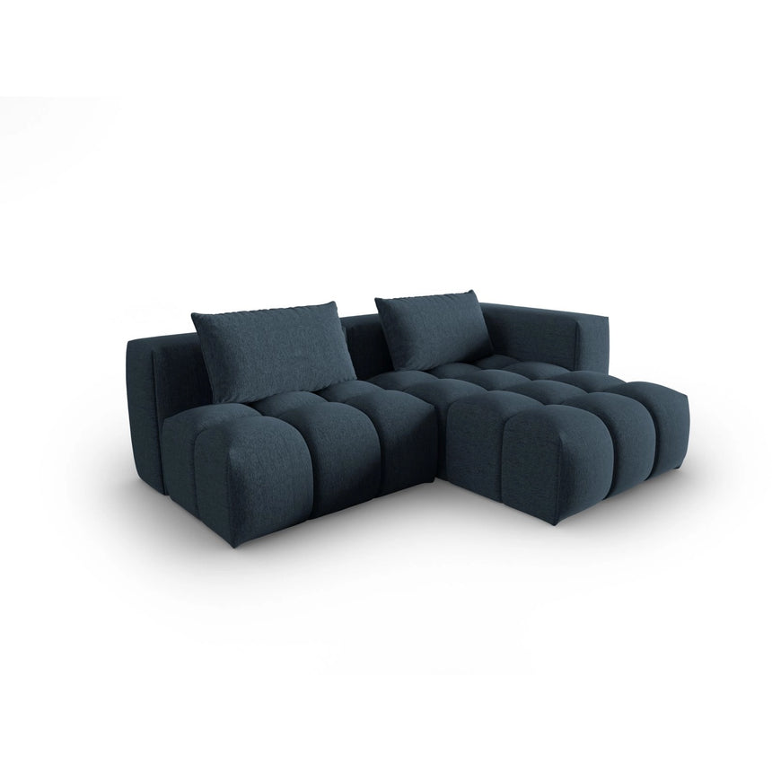 Verona Modulares 3-Sitzer Ecksofa, Rechte Seite, aus Strukturierter Stoff in Dunkelblau (Sorella 77), 205x145 cm von Cosmopolitan Design – Bild 3