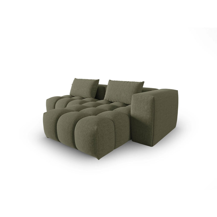 Verona Modulares 3-Sitzer Ecksofa, Rechte Seite, aus Strukturierter Stoff in Dunkles olivgrün (Sorella 34), 205x145 cm von Cosmopolitan Design – Bild 4