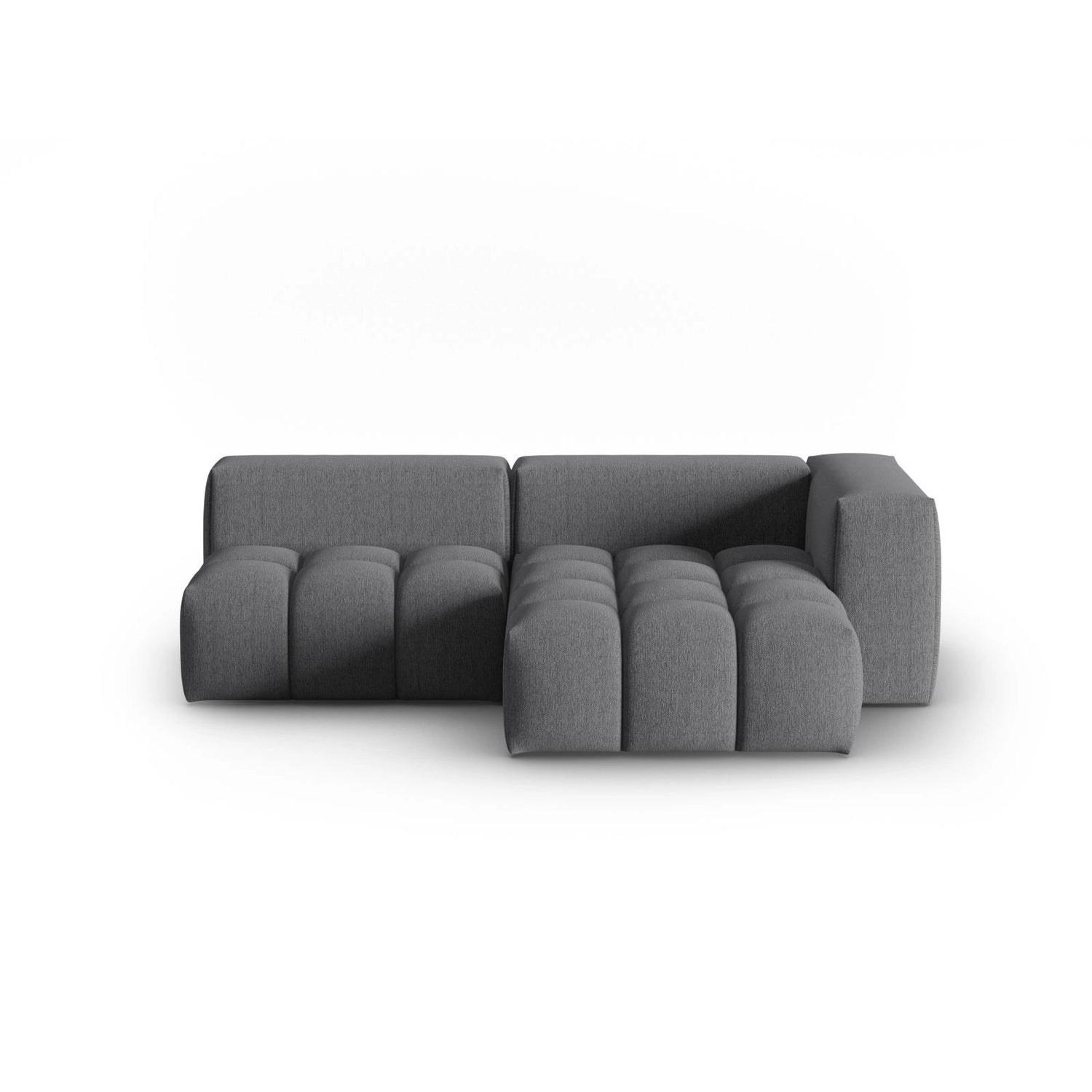 Verona Modulares 3-Sitzer Ecksofa, Rechte Seite, aus Strukturierter Stoff in Grau (Sorella 89), 205x145 cm von Cosmopolitan Design – Bild 1