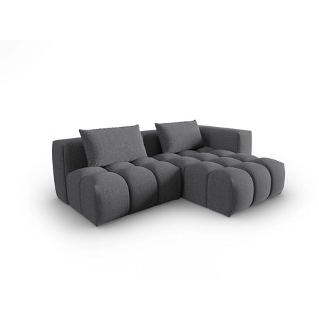 Verona Modulares 3-Sitzer Ecksofa, Rechte Seite, aus Strukturierter Stoff in Grau (Sorella 89), 205x145 cm von Cosmopolitan Design – Bild 3