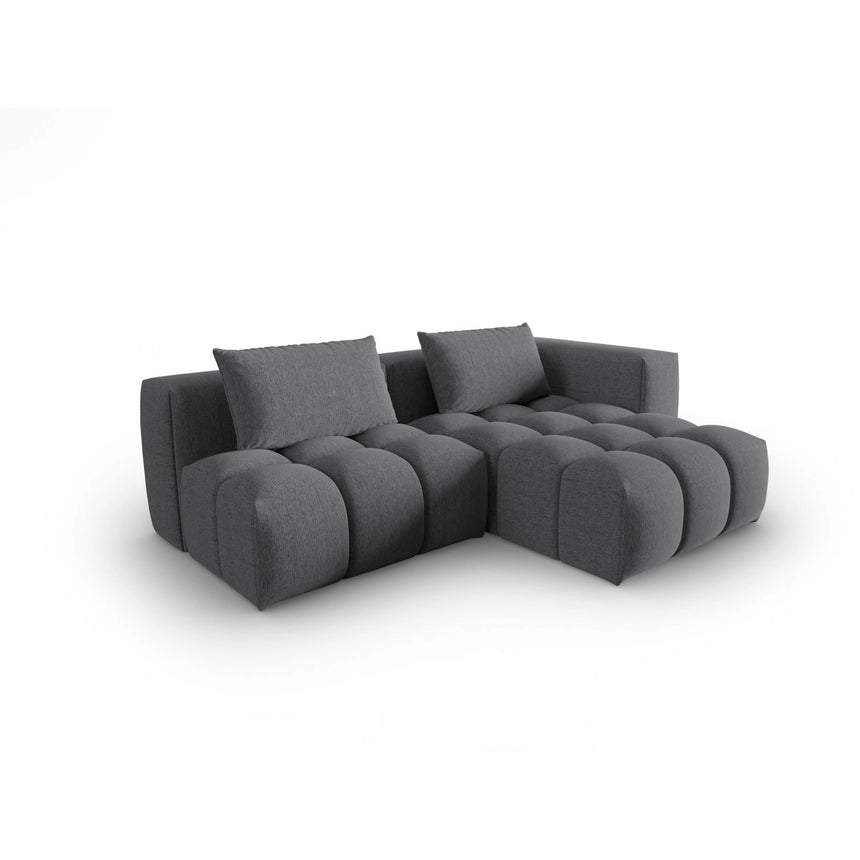 Verona Modulares 3-Sitzer Ecksofa, Rechte Seite, aus Strukturierter Stoff in Grau (Sorella 89), 205x145 cm von Cosmopolitan Design – Bild 3