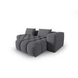 Verona Modulares 3-Sitzer Ecksofa, Rechte Seite, aus Strukturierter Stoff in Grau (Sorella 89), 205x145 cm von Cosmopolitan Design – Bild 4