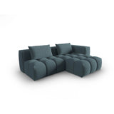 Verona Modulares 3-Sitzer Ecksofa, Rechte Seite, aus Strukturierter Stoff in Hellblau (Sorella 76), 205x145 cm von Cosmopolitan Design – Bild 3