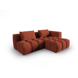 Verona Modulares 3-Sitzer Ecksofa, Rechte Seite, aus Strukturierter Stoff in Koralle (Sorella 58), 205x145 cm von Cosmopolitan Design – Bild 3