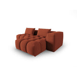 Verona Modulares 3-Sitzer Ecksofa, Rechte Seite, aus Strukturierter Stoff in Koralle (Sorella 58), 205x145 cm von Cosmopolitan Design – Bild 4