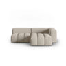 Verona Modulares 3-Sitzer Ecksofa, Rechte Seite, aus Strukturierter Stoff in Sand (Sorella 05), 205x145 cm von Cosmopolitan Design – Bild 1