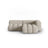 Verona Modulares 3-Sitzer Ecksofa, Rechte Seite, aus Strukturierter Stoff in Sand (Sorella 05), 205x145 cm von Cosmopolitan Design – Bild 1