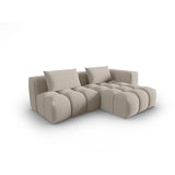 Verona Modulares 3-Sitzer Ecksofa, Rechte Seite, aus Strukturierter Stoff in Sand (Sorella 05), 205x145 cm von Cosmopolitan Design – Bild 3