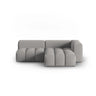 Verona Modulares 3-Sitzer Ecksofa, Rechte Seite, aus Strukturierter Stoff in Warmes Grau (Sorella 84), 205x145 cm von Cosmopolitan Design – Bild 1