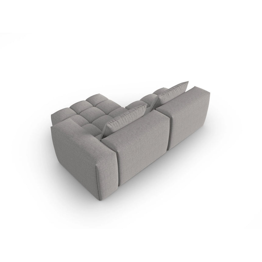 Verona Modulares 3-Sitzer Ecksofa, Rechte Seite, aus Strukturierter Stoff in Warmes Grau (Sorella 84), 205x145 cm von Cosmopolitan Design – Bild 5