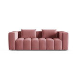 Verona Modulares 3-Sitzer Sofa aus Samt in Flamingo (Casino Salmon), 252x98 cm von Cosmopolitan Design – Bild 1