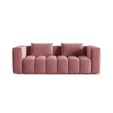 Verona Modulares 3-Sitzer Sofa aus Samt in Flamingo (Casino Salmon), 252x98 cm von Cosmopolitan Design – Bild 1
