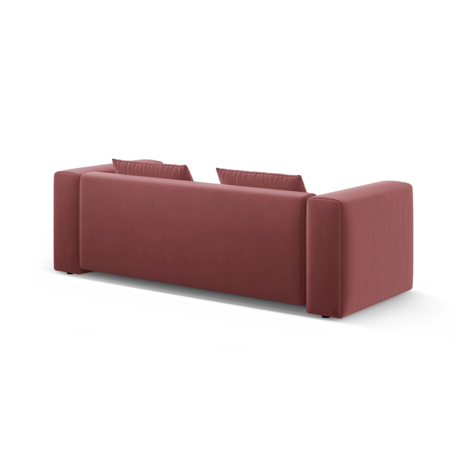Verona Modulares 3-Sitzer Sofa aus Samt in Flamingo (Casino Salmon), 252x98 cm von Cosmopolitan Design – Bild 7