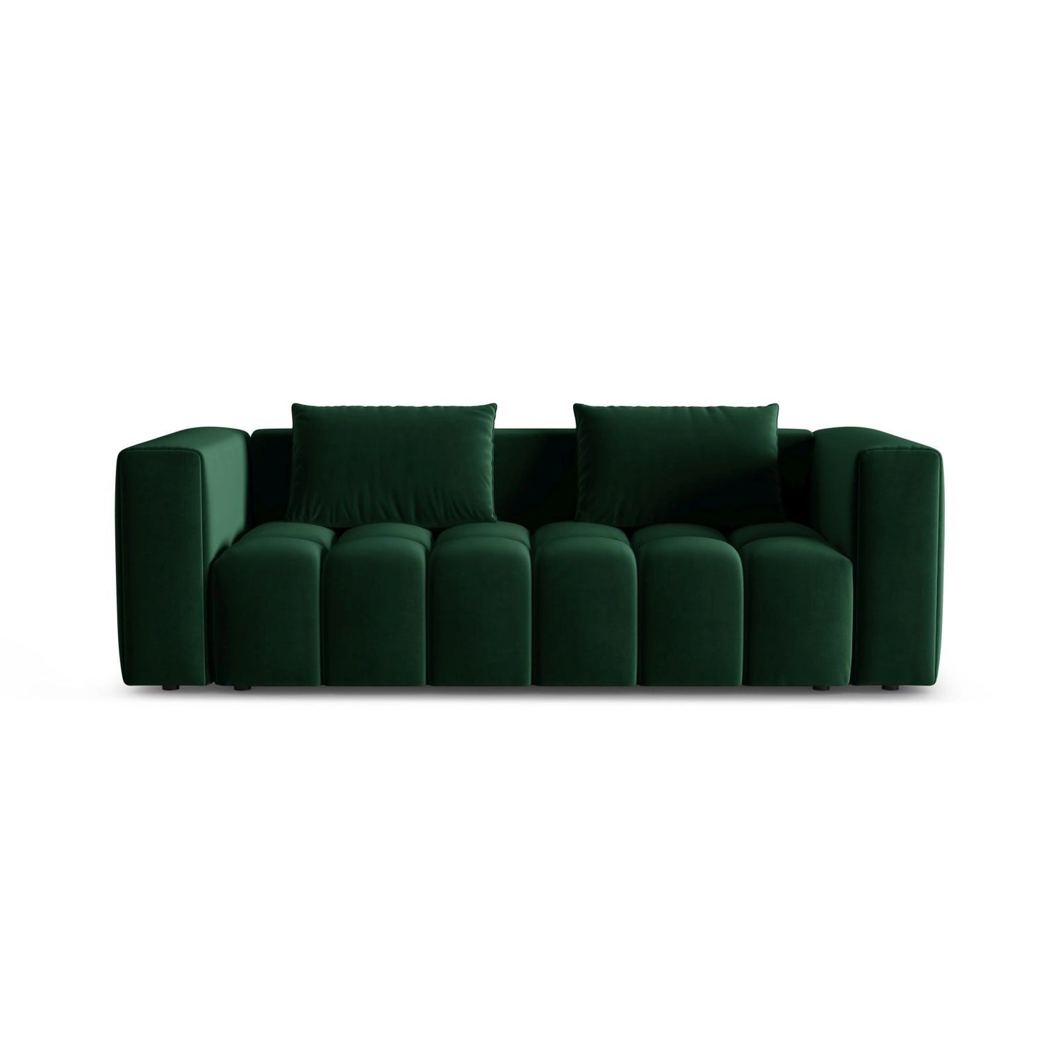 Verona Modulares 3-Sitzer Sofa aus Samt in Flaschengrün (Casino Deep Green), 252x98 cm von Cosmopolitan Design – Bild 1