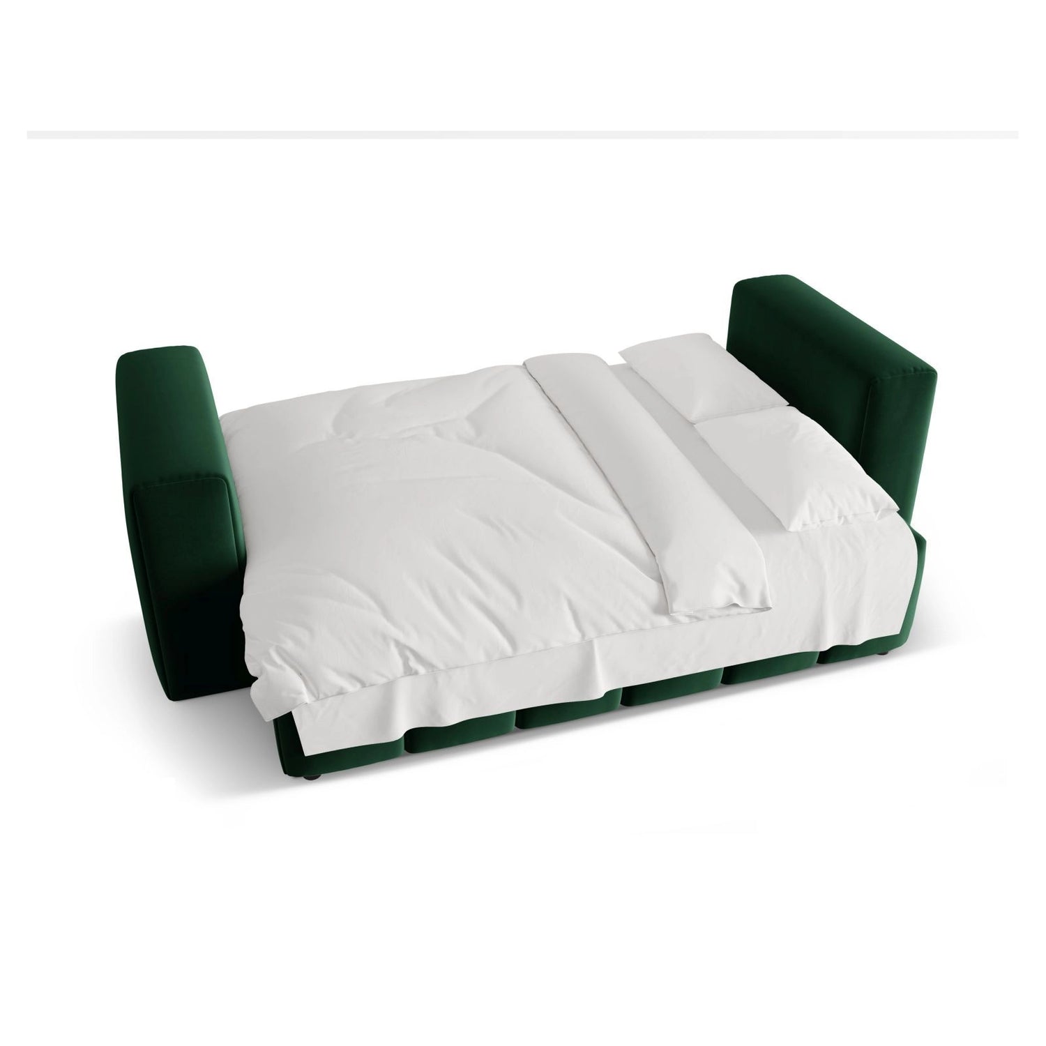 Verona Modulares 3-Sitzer Sofa aus Samt in Flaschengrün (Casino Deep Green), 252x98 cm von Cosmopolitan Design – Bild 6