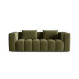 Verona Modulares 3-Sitzer Sofa aus Samt in Hellgrün (Casino Forest), 252x98 cm von Cosmopolitan Design – Bild 1