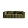 Verona Modulares 3-Sitzer Sofa aus Samt in Hellgrün (Casino Forest), 252x98 cm von Cosmopolitan Design – Bild 1