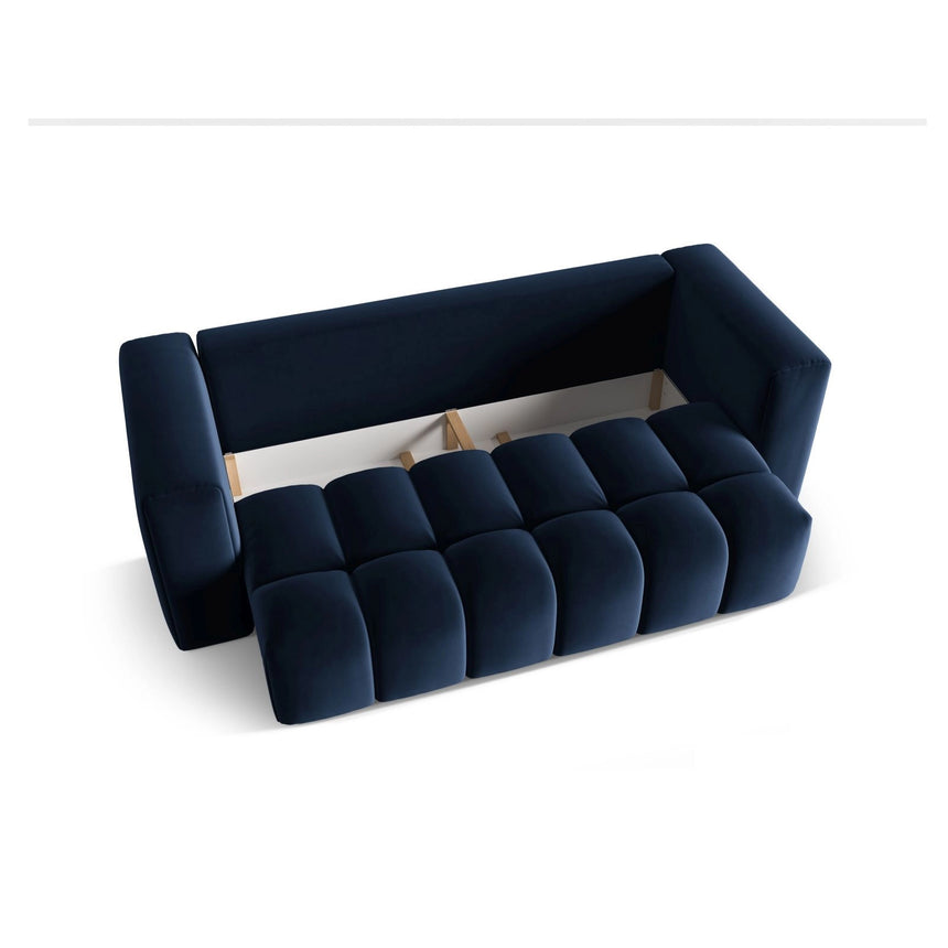 Verona Modulares 3-Sitzer Sofa aus Samt in Königsblau (Casino Deep Blue), 252x98 cm von Cosmopolitan Design – Bild 4