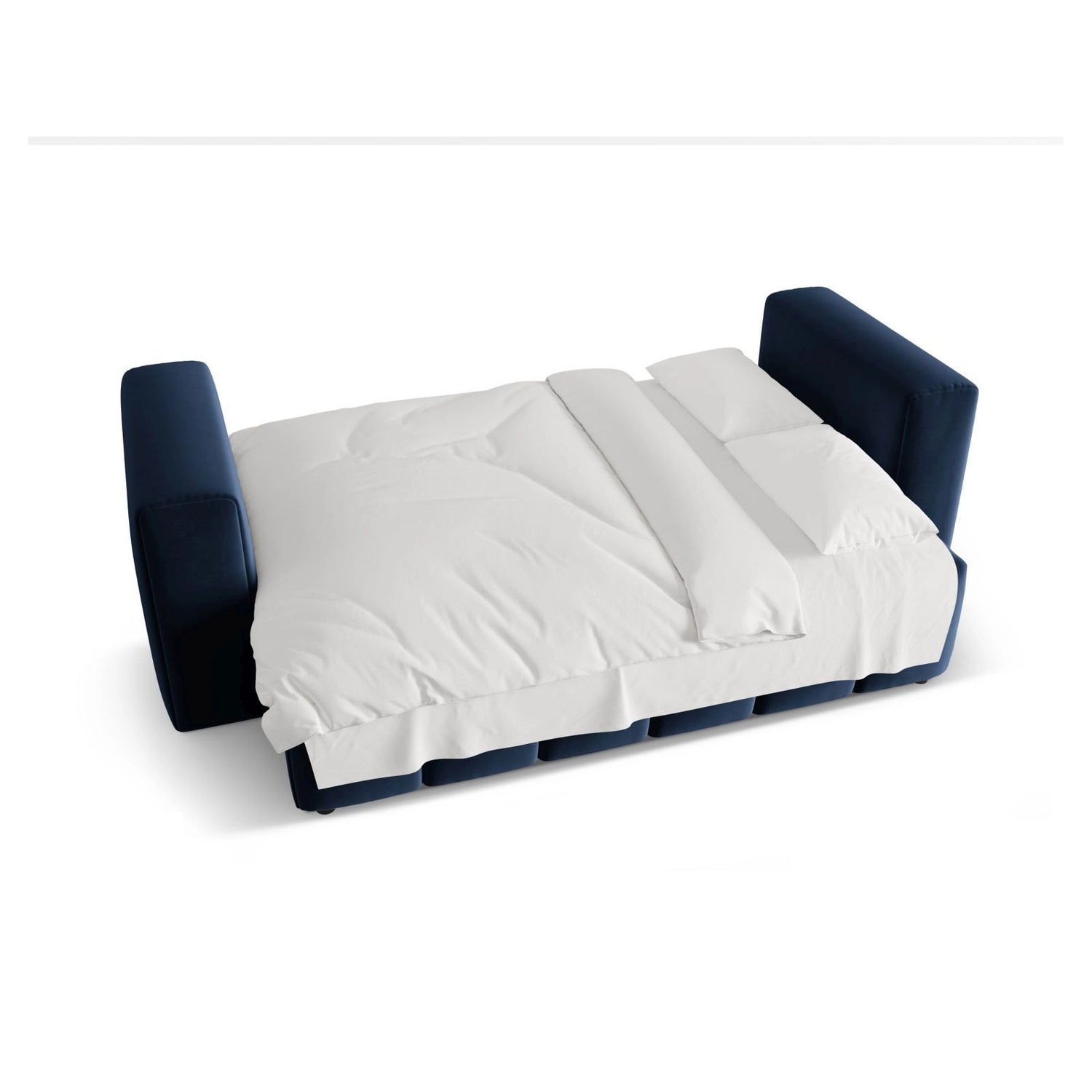 Verona Modulares 3-Sitzer Sofa aus Samt in Königsblau (Casino Deep Blue), 252x98 cm von Cosmopolitan Design – Bild 6
