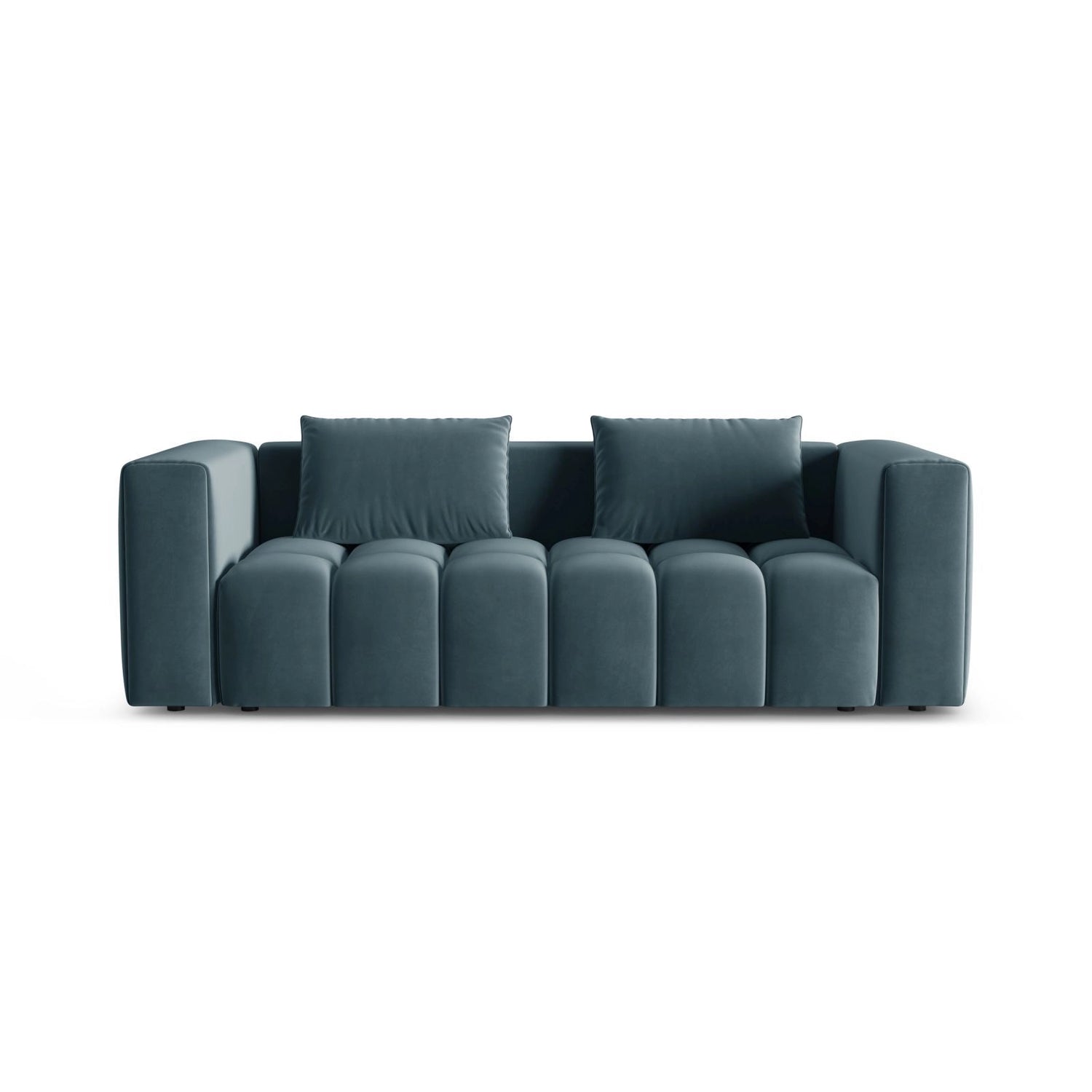 Verona Modulares 3-Sitzer Sofa aus Samt in Pastellblau (Casino Dark Blue), 252x98 cm von Cosmopolitan Design – Bild 1