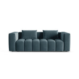 Verona Modulares 3-Sitzer Sofa aus Samt in Pastellblau (Casino Dark Blue), 252x98 cm von Cosmopolitan Design – Bild 1