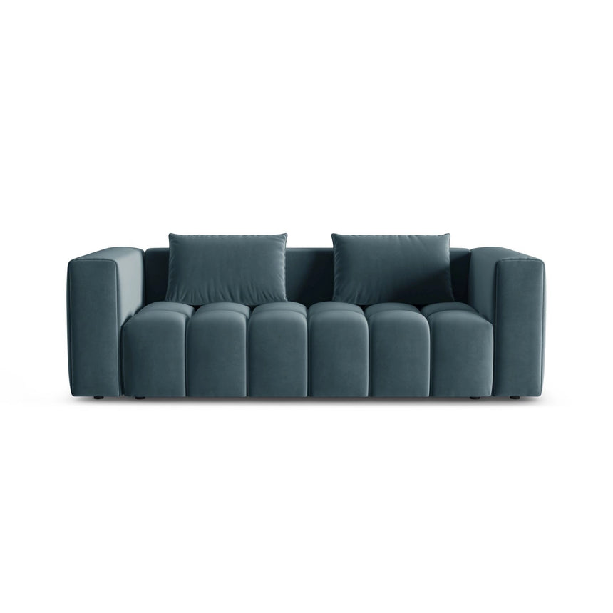 Verona Modulares 3-Sitzer Sofa aus Samt in Pastellblau (Casino Dark Blue), 252x98 cm von Cosmopolitan Design – Bild 1