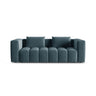 Verona Modulares 3-Sitzer Sofa aus Samt in Pastellblau (Casino Dark Blue), 252x98 cm von Cosmopolitan Design – Bild 1