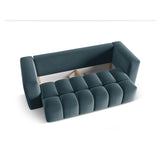 Verona Modulares 3-Sitzer Sofa aus Samt in Pastellblau (Casino Dark Blue), 252x98 cm von Cosmopolitan Design – Bild 4