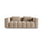 Verona Modulares 3-Sitzer Sofa aus Samt in Sand (Casino Lion), 252x98 cm von Cosmopolitan Design – Bild 1