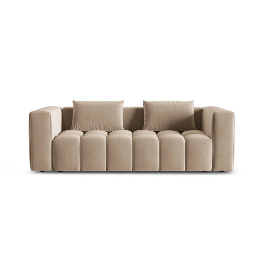 Verona Modulares 3-Sitzer Sofa aus Samt in Sand (Casino Lion), 252x98 cm von Cosmopolitan Design – Bild 1