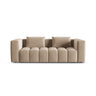 Verona Modulares 3-Sitzer Sofa aus Samt in Sand (Casino Lion), 252x98 cm von Cosmopolitan Design – Bild 1