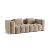 Verona Modulares 3-Sitzer Sofa aus Samt in Sand (Casino Lion), 252x98 cm von Cosmopolitan Design – Bild 3