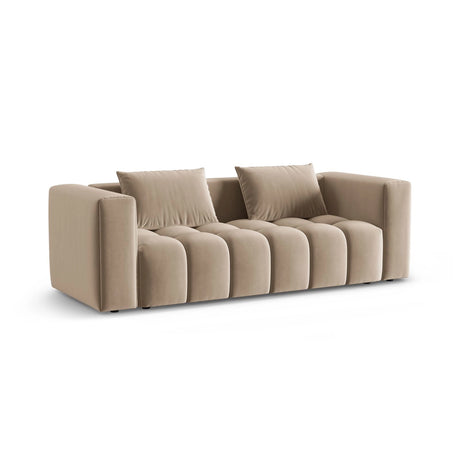 Verona Modulares 3-Sitzer Sofa aus Samt in Sand (Casino Lion), 252x98 cm von Cosmopolitan Design – Bild 3