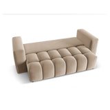 Verona Modulares 3-Sitzer Sofa aus Samt in Sand (Casino Lion), 252x98 cm von Cosmopolitan Design – Bild 5