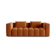 Verona Modulares 3-Sitzer Sofa aus Samt in Terrakotta (Casino Terracota), 252x98 cm von Cosmopolitan Design – Bild 1