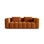 Verona Modulares 3-Sitzer Sofa aus Samt in Terrakotta (Casino Terracota), 252x98 cm von Cosmopolitan Design – Bild 1