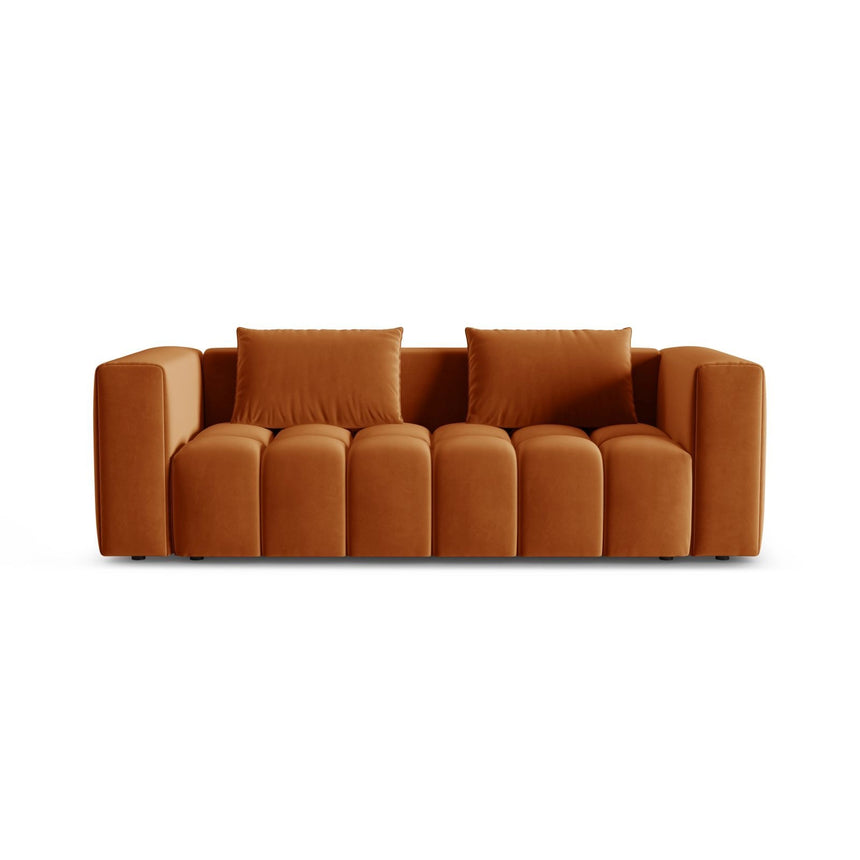 Verona Modulares 3-Sitzer Sofa aus Samt in Terrakotta (Casino Terracota), 252x98 cm von Cosmopolitan Design – Bild 1