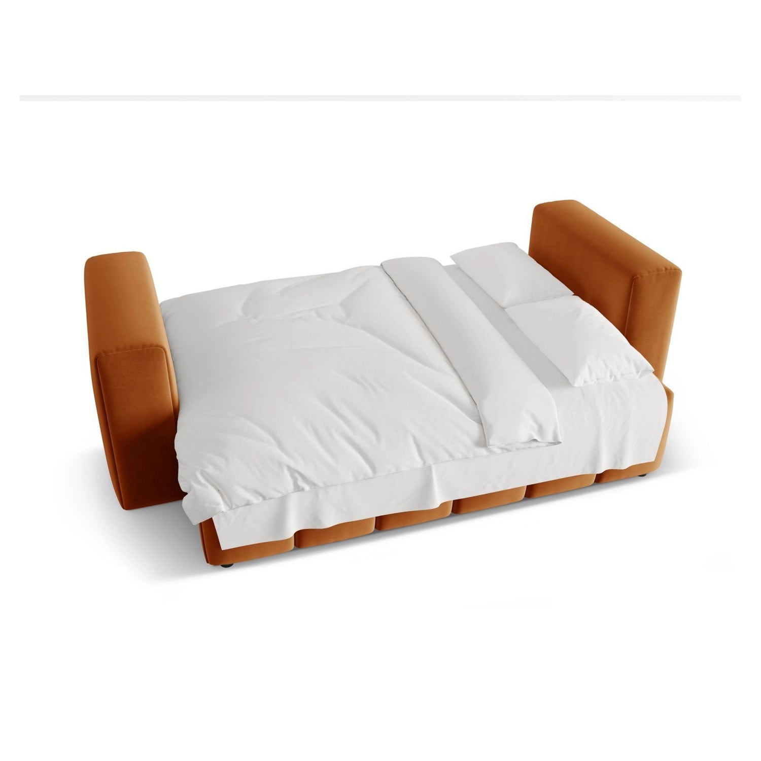 Verona Modulares 3-Sitzer Sofa aus Samt in Terrakotta (Casino Terracota), 252x98 cm von Cosmopolitan Design – Bild 6