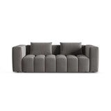 Verona Modulares 3-Sitzer Sofa aus Samt in Warmes Grau (Casino Anthracite), 252x98 cm von Cosmopolitan Design – Bild 1