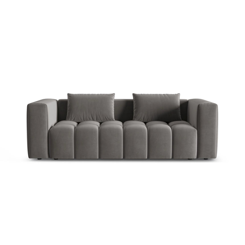 Verona Modulares 3-Sitzer Sofa aus Samt in Warmes Grau (Casino Anthracite), 252x98 cm von Cosmopolitan Design – Bild 1
