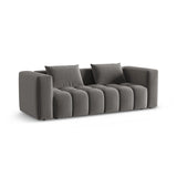 Verona Modulares 3-Sitzer Sofa aus Samt in Warmes Grau (Casino Anthracite), 252x98 cm von Cosmopolitan Design – Bild 3