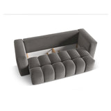 Verona Modulares 3-Sitzer Sofa aus Samt in Warmes Grau (Casino Anthracite), 252x98 cm von Cosmopolitan Design – Bild 4