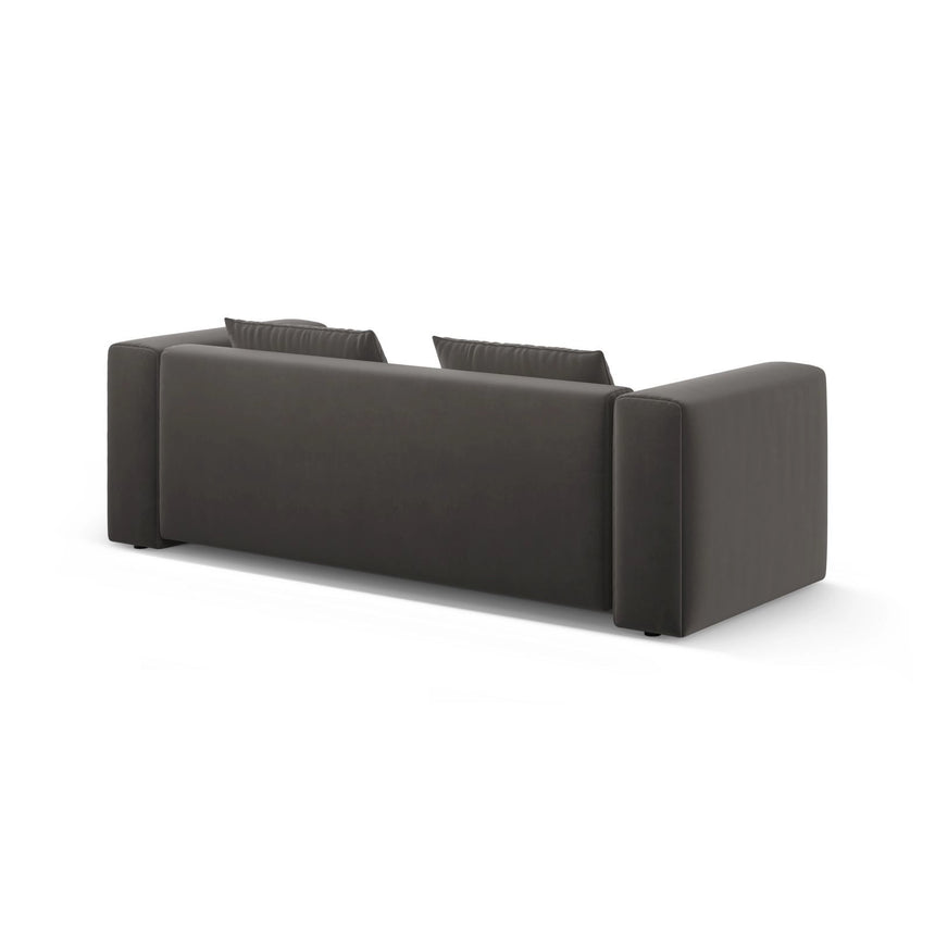 Verona Modulares 3-Sitzer Sofa aus Samt in Warmes Grau (Casino Anthracite), 252x98 cm von Cosmopolitan Design – Bild 7