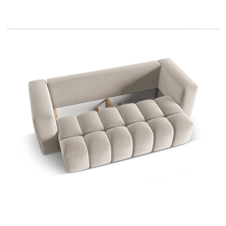 Verona Modulares 3-Sitzer Sofa aus Samt oder Strukturstoff, 252x98 cm von Cosmopolitan Design – Bild 4
