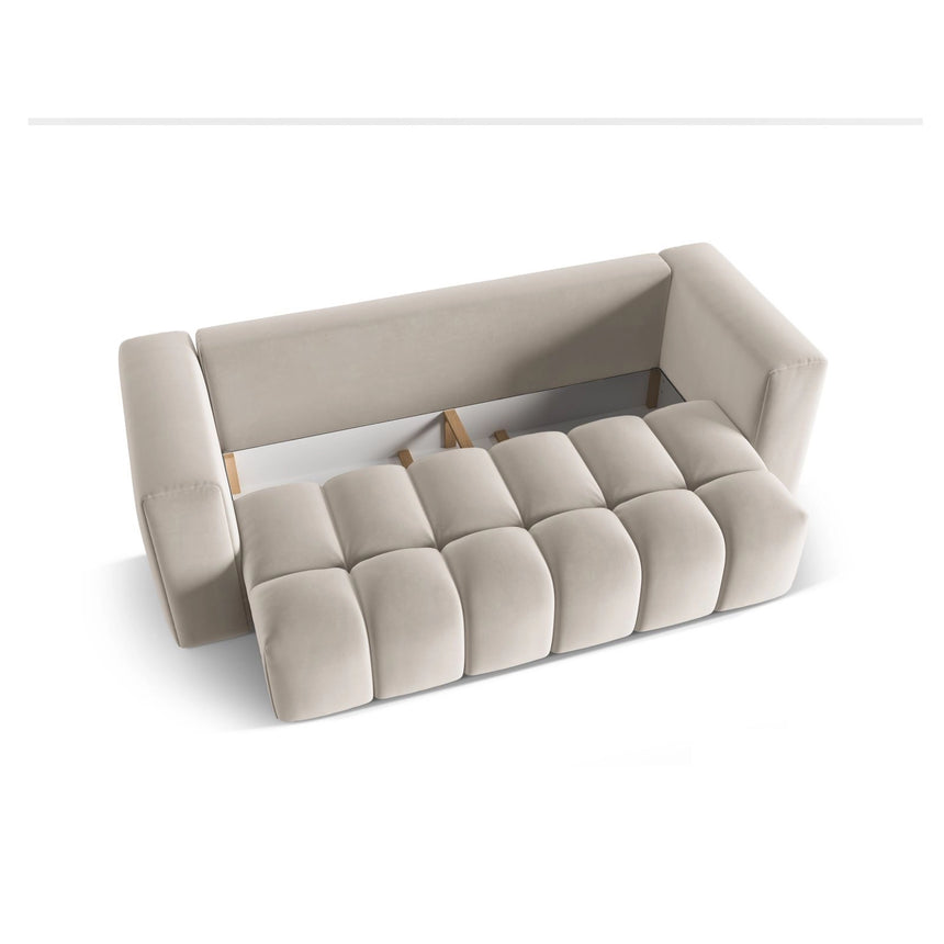 Verona Modulares 3-Sitzer Sofa aus Samt oder Strukturstoff, 252x98 cm von Cosmopolitan Design – Bild 4