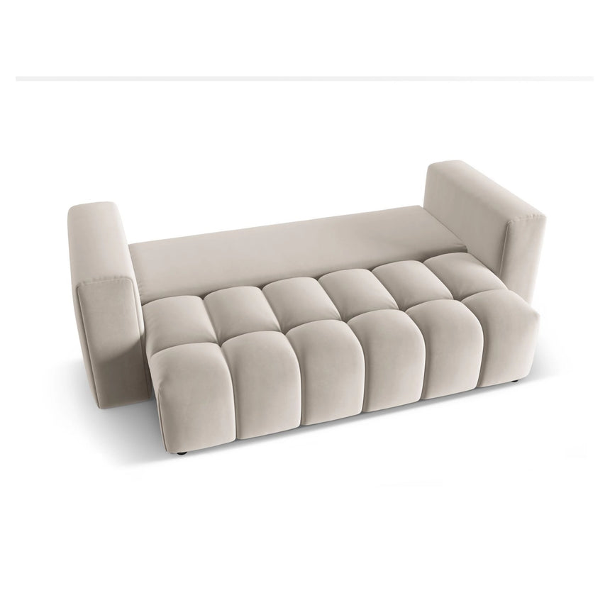 Verona Modulares 3-Sitzer Sofa aus Samt oder Strukturstoff, 252x98 cm von Cosmopolitan Design – Bild 5