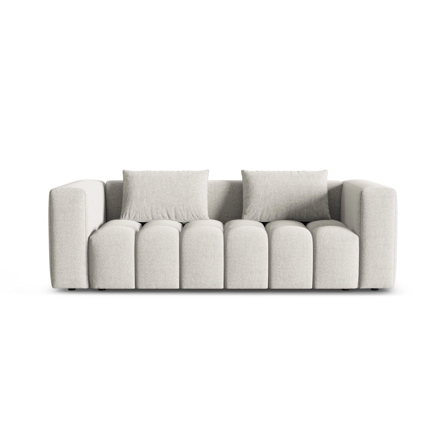 Verona Modulares 3-Sitzer Sofa aus Strukturierter Stoff in Beige (Sorella 03), 252x98 cm von Cosmopolitan Design – Bild 1