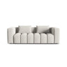 Verona Modulares 3-Sitzer Sofa aus Strukturierter Stoff in Beige (Sorella 03), 252x98 cm von Cosmopolitan Design – Bild 1